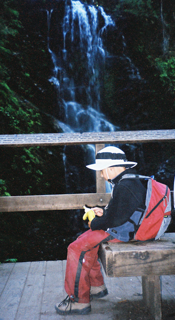 Adi
            resting at Berry Creek Falls